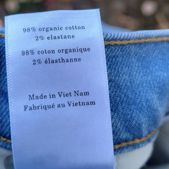 Everlane Denim Cheeky Jean Sky Blue Wash size 35 Short 35 - Picture 7 of 9